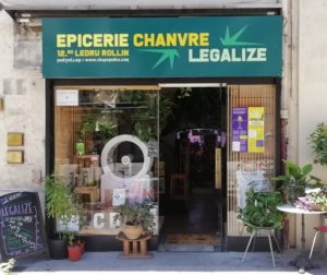 epicerie du chanvre legalize a montpellier devanture cannabidiol produits cbd